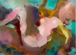 Mitja Tušek, tableau droit d'un diptyque de la série Femmes nues, 2006.